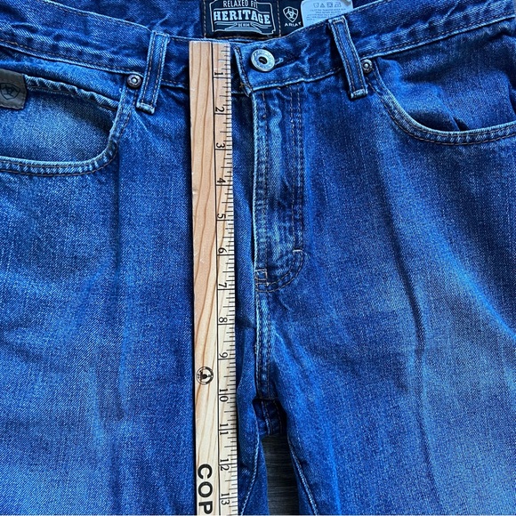 Ariat Relaxed Fit Heritage Denim Jeans Men's size 33 - Picture 11 of 12